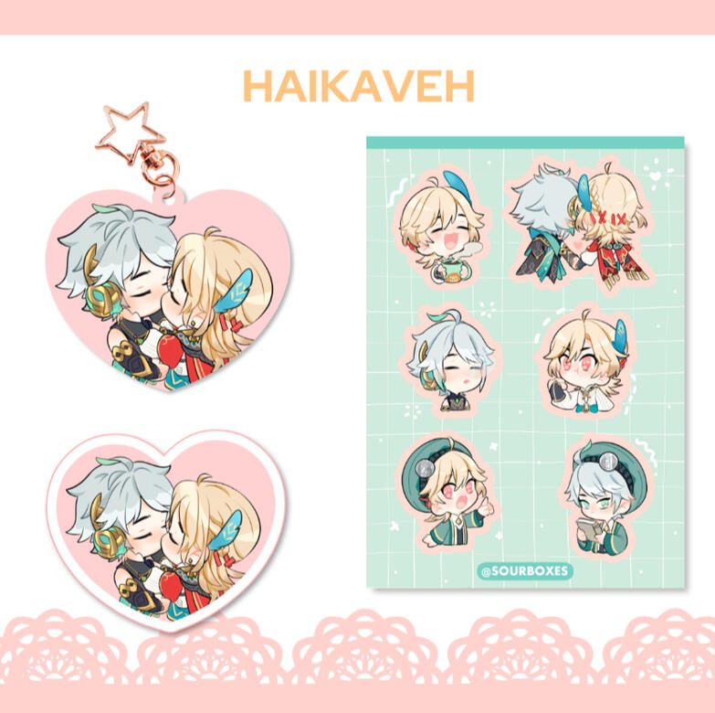 Colored acrylic charm - Die cut sticker - Sticker sheet